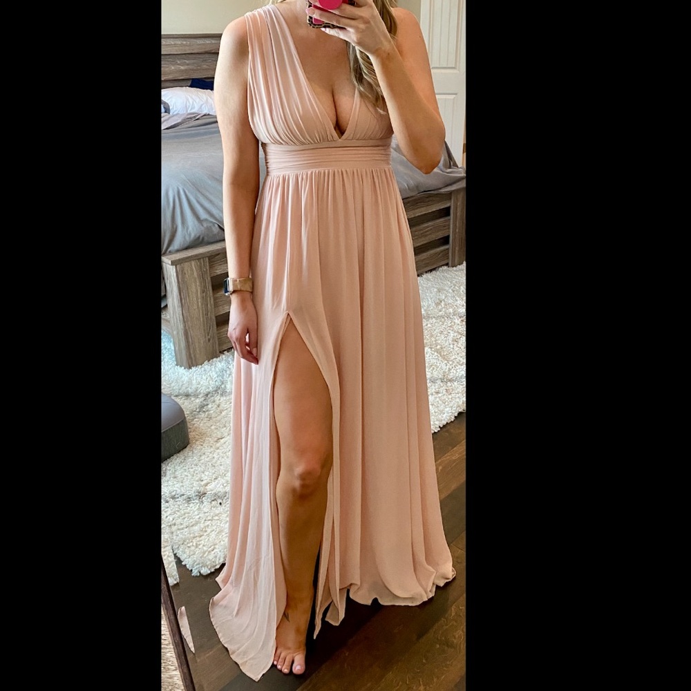 Heavenly Hues Blush Maxi Dress